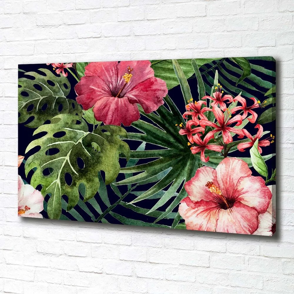 Pictură pe pânză Flori tropicale