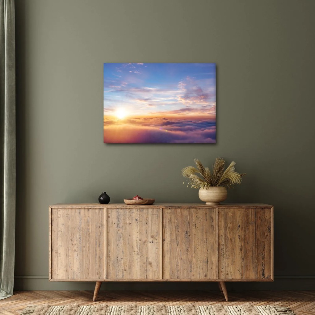 Tablou - Apus de soare deasupra norilor (70x50 cm)
