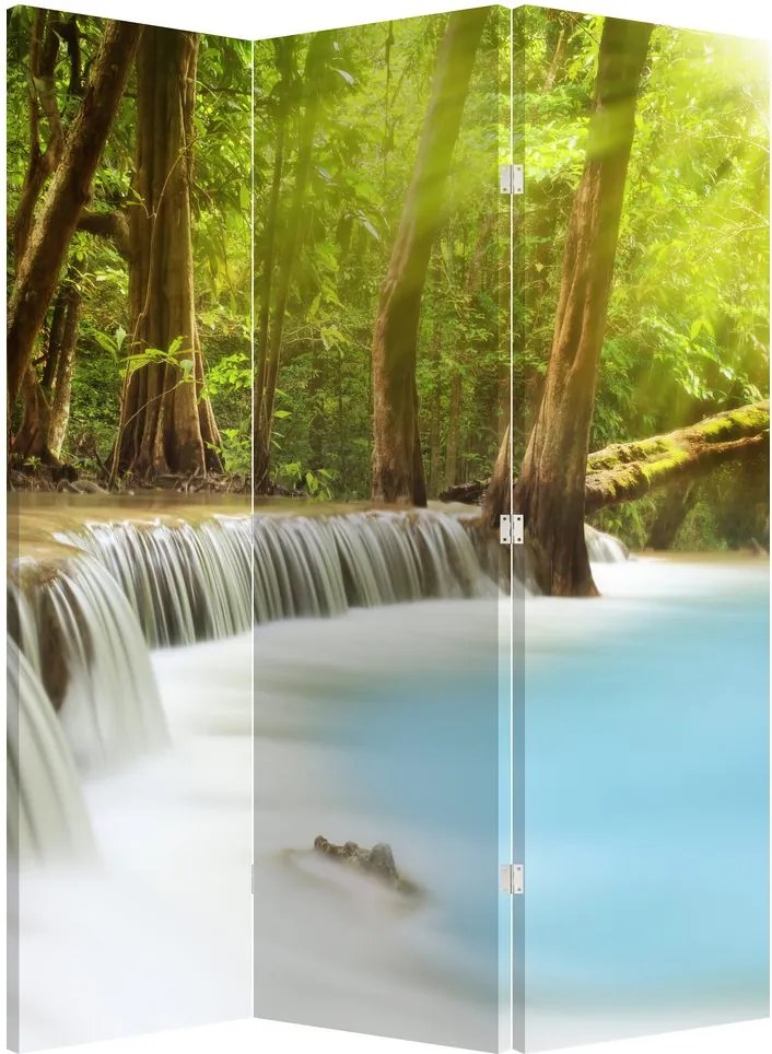 Paravan - Cascada Huai Mae Kamin în pădure (126x170 cm)