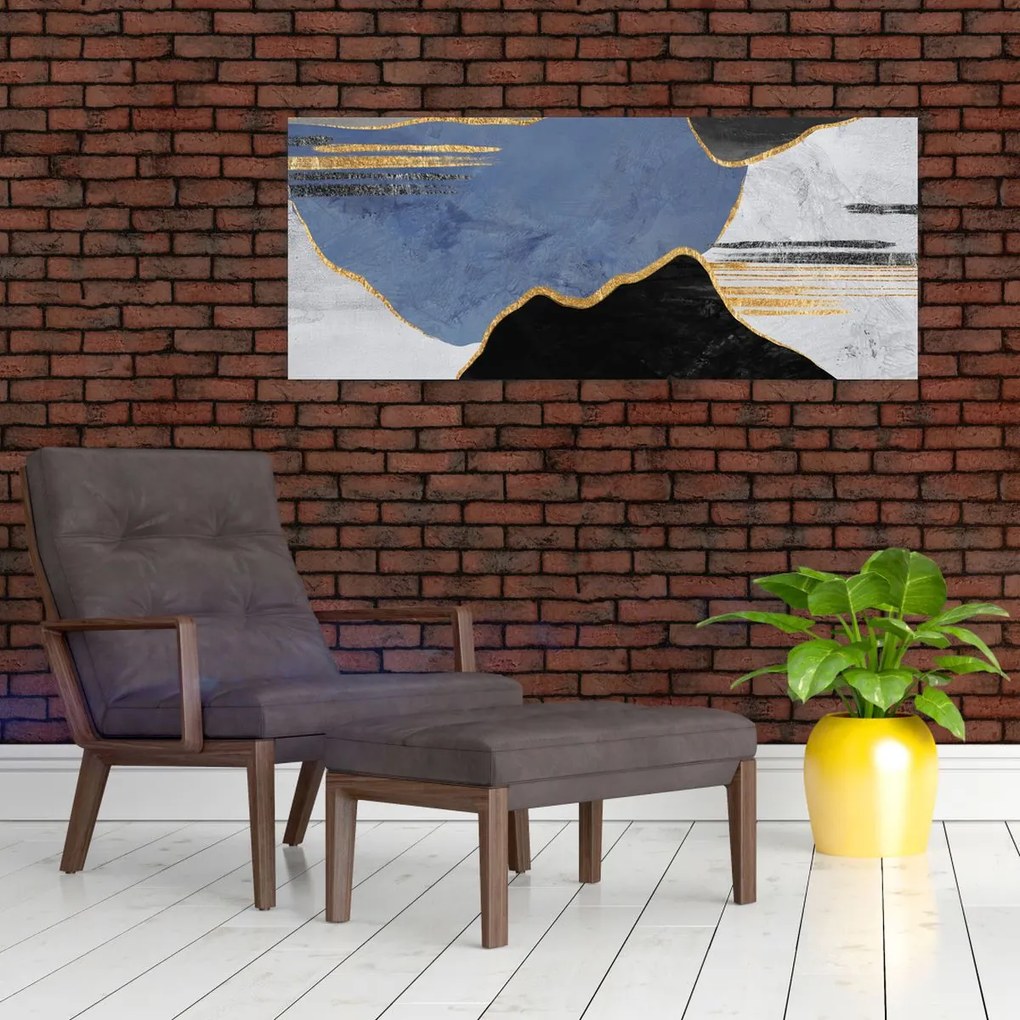 Tablou - Forme texturate (120x50 cm)