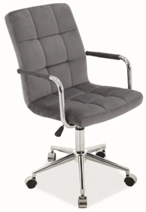 Scaun de birou gri Q-022 VELVET