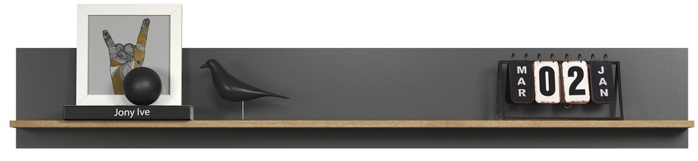 Raft de perete Esferas (grafit + stejar evoke) . 1116826