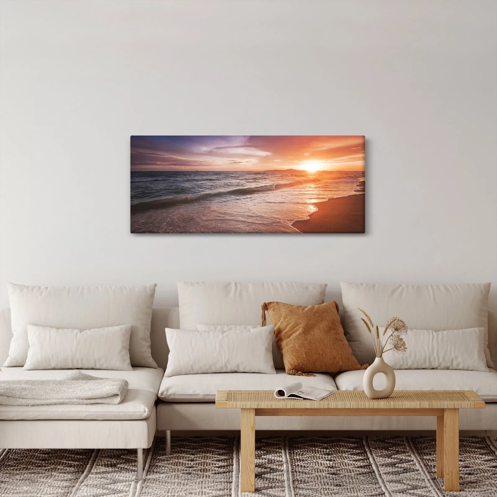 Tablou - Apus de soare în Thailanda (120x50 cm)