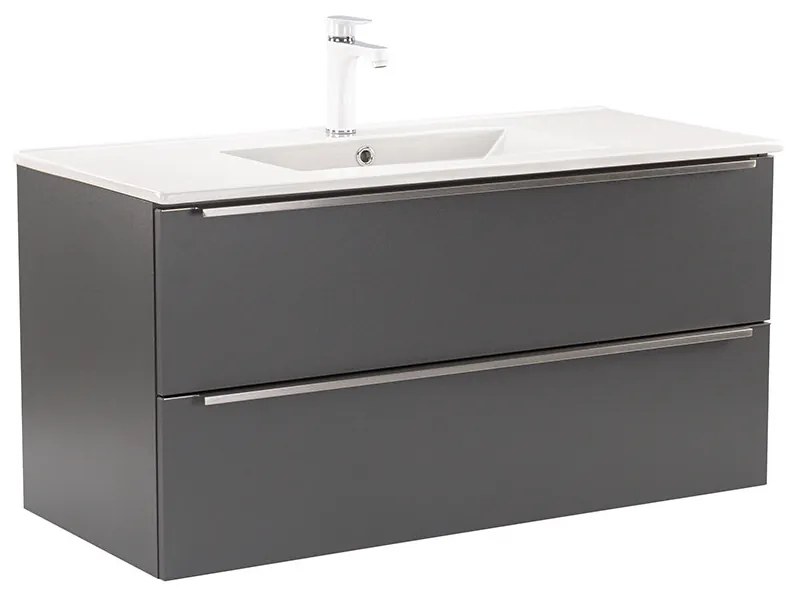 Dulap inferior Vario Trim 100 cu lavoar antracit-antracit
