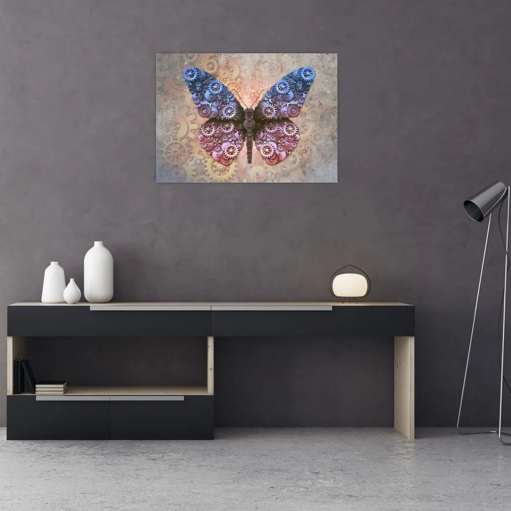 Tablou - Fluture steampunk (70x50 cm)