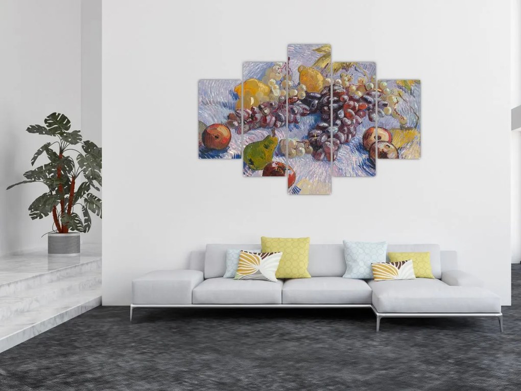 Tablou - Vincent van Gogh, Grapes, Lemons, Pears, and Apples, reproducere (150x105 cm)