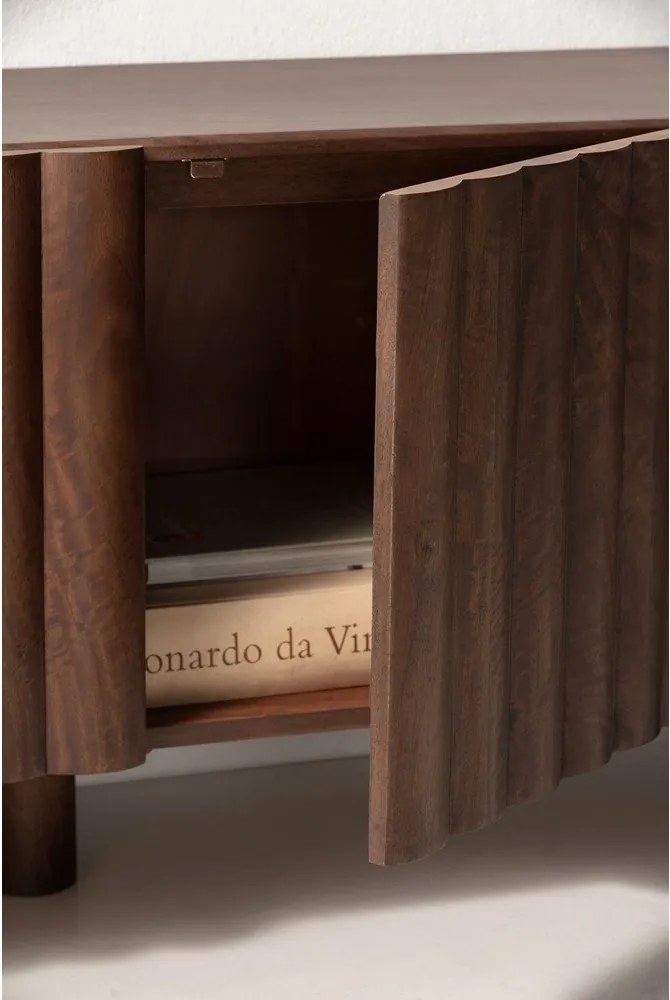 Comodă TV maro din lemn de mango 160x55x40 cm Tamira – MOME