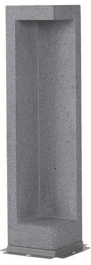 Stalp LED modern de exterior IP65 GRANTE gri ciment, H-53cm