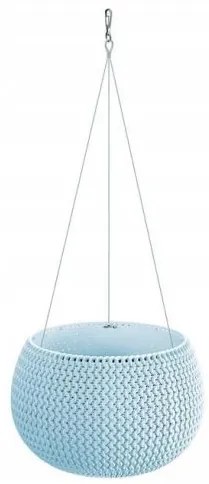 Ghiveci decorativ cu lant, rotund, albastru, 23.9x16.1 cm, Splofy Bowl WS 