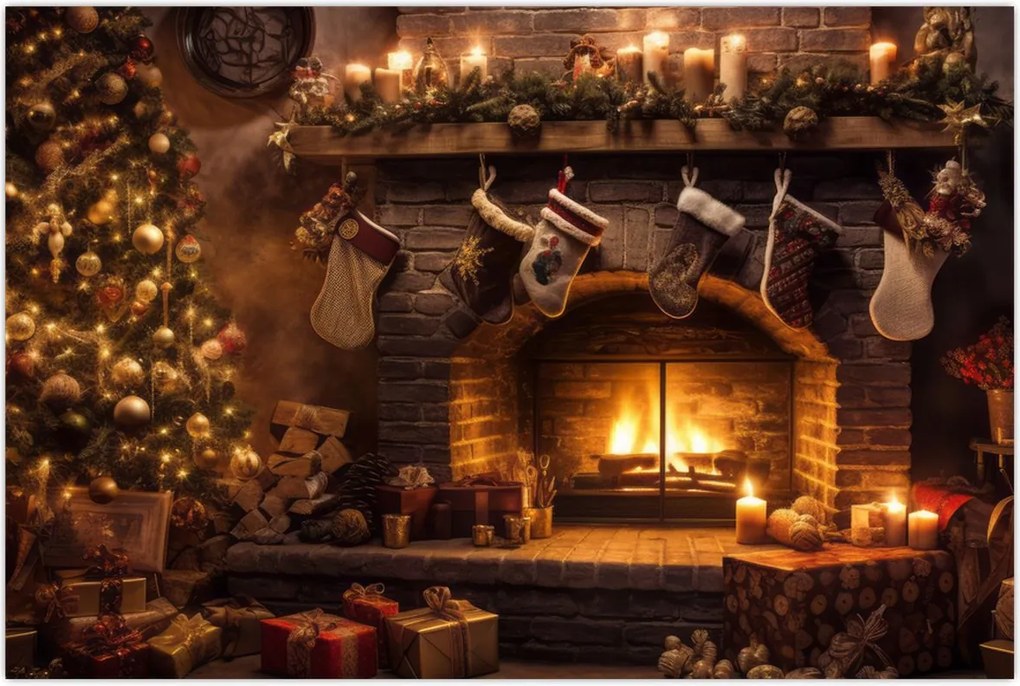 Tablou - Atmosfera de Crăciun (90x60 cm)