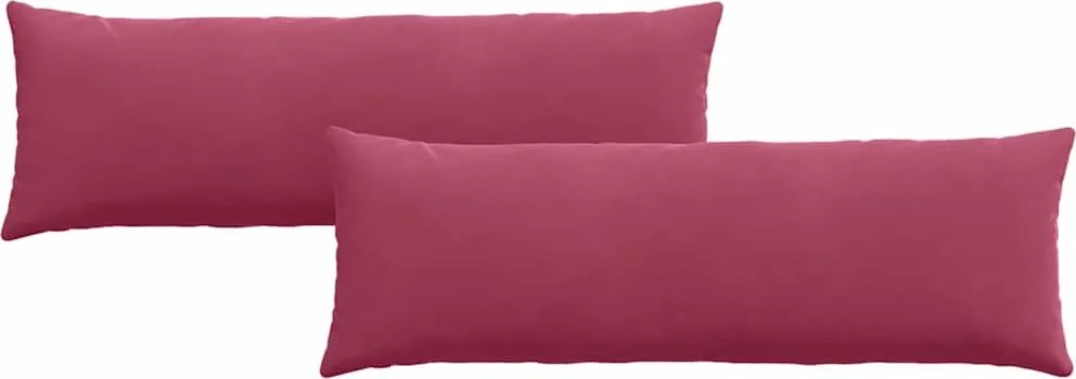 vidaXL Perne pentru canapea 2 pcs Roșu Vin 120 x 40 cm