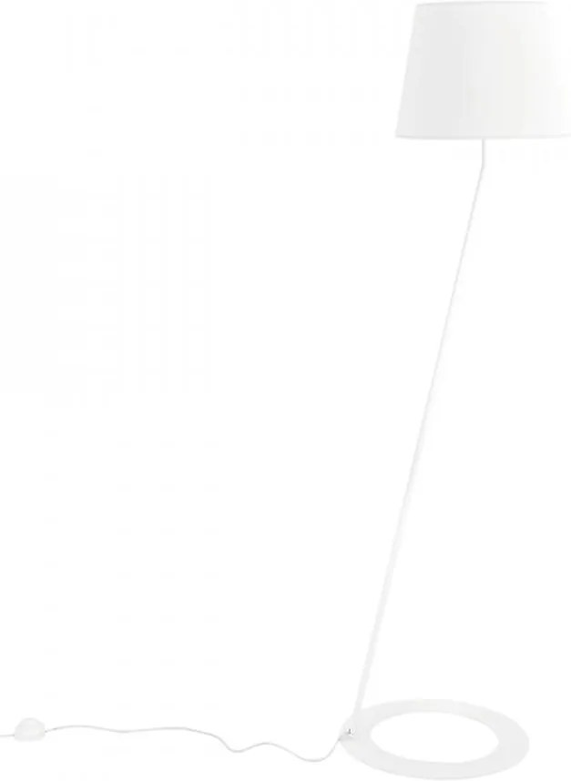 Lampadar alb din poliester si otel 150 cm Stand