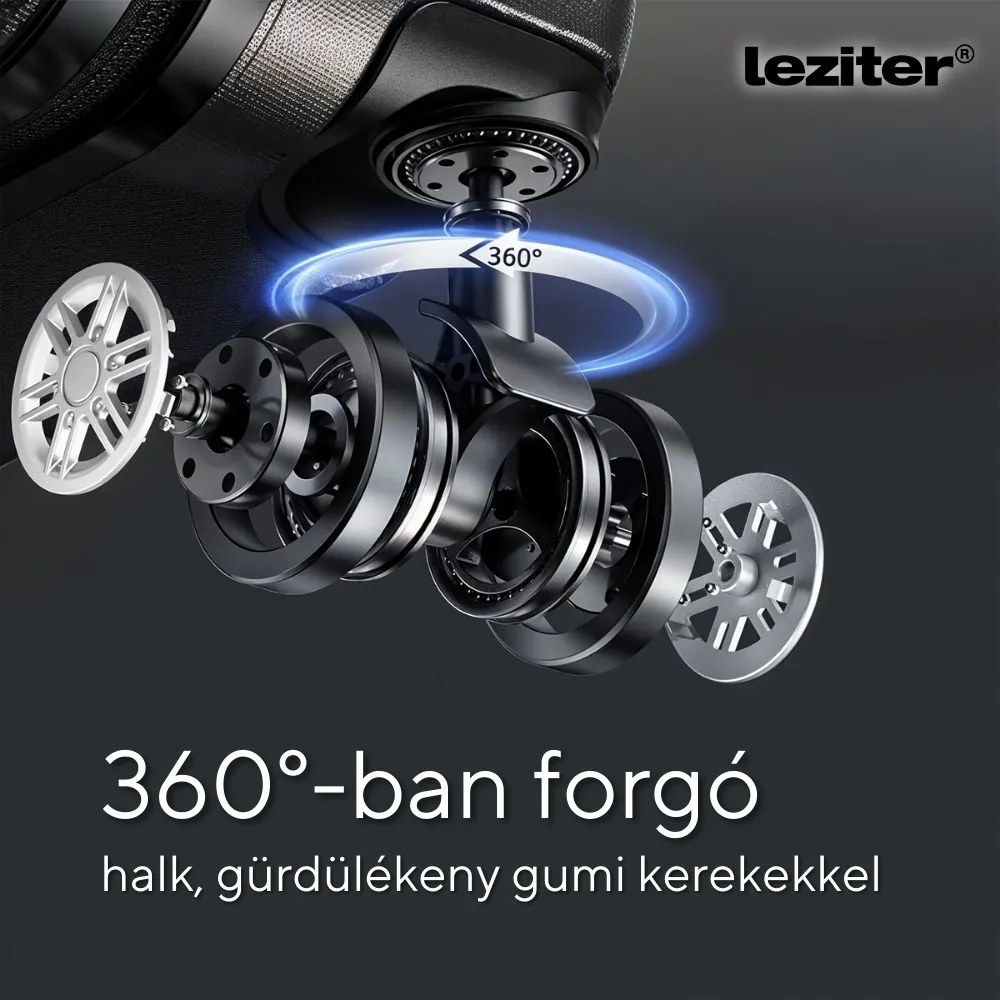 TraveLux Pro X set valiză rulantă aur roz