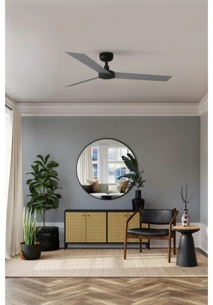 Ventilator de tavan FARO 34286 CRUISER L negru d. 132 cm + telecomandă