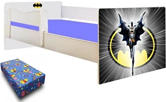 Pat junior Batman cu saltea inclusa