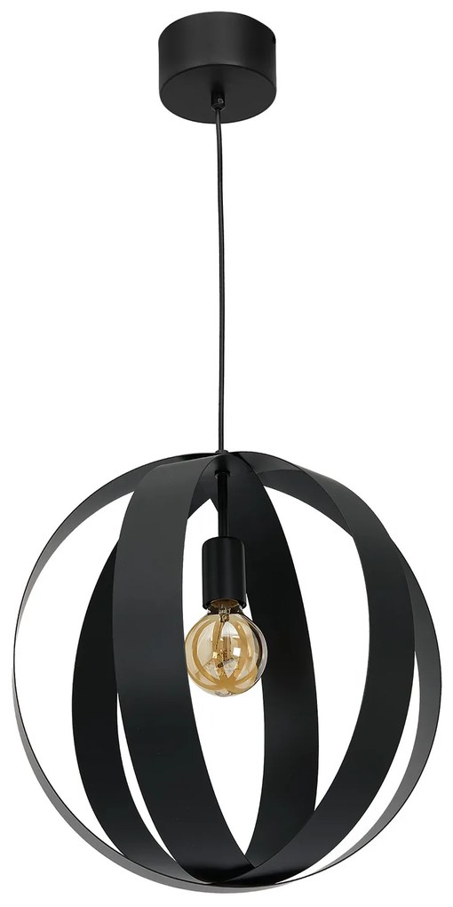 Pendul Single Luminex E27, Negru, A3162, Polonia