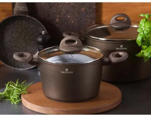 Valdinox Aurum Cratiță cu suprafață antiaderentă cu capac, 20 cm, 3,2 l