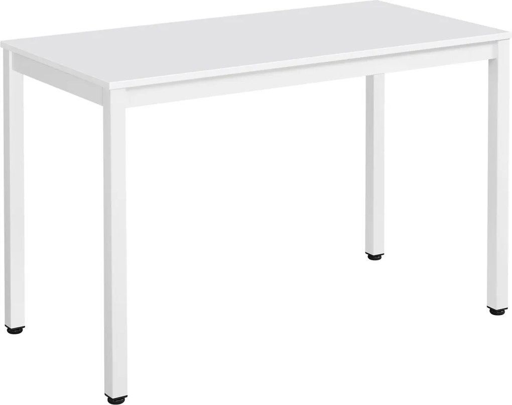 Masa de sufragerie alba cu blat alb TESSA 120x60 cm