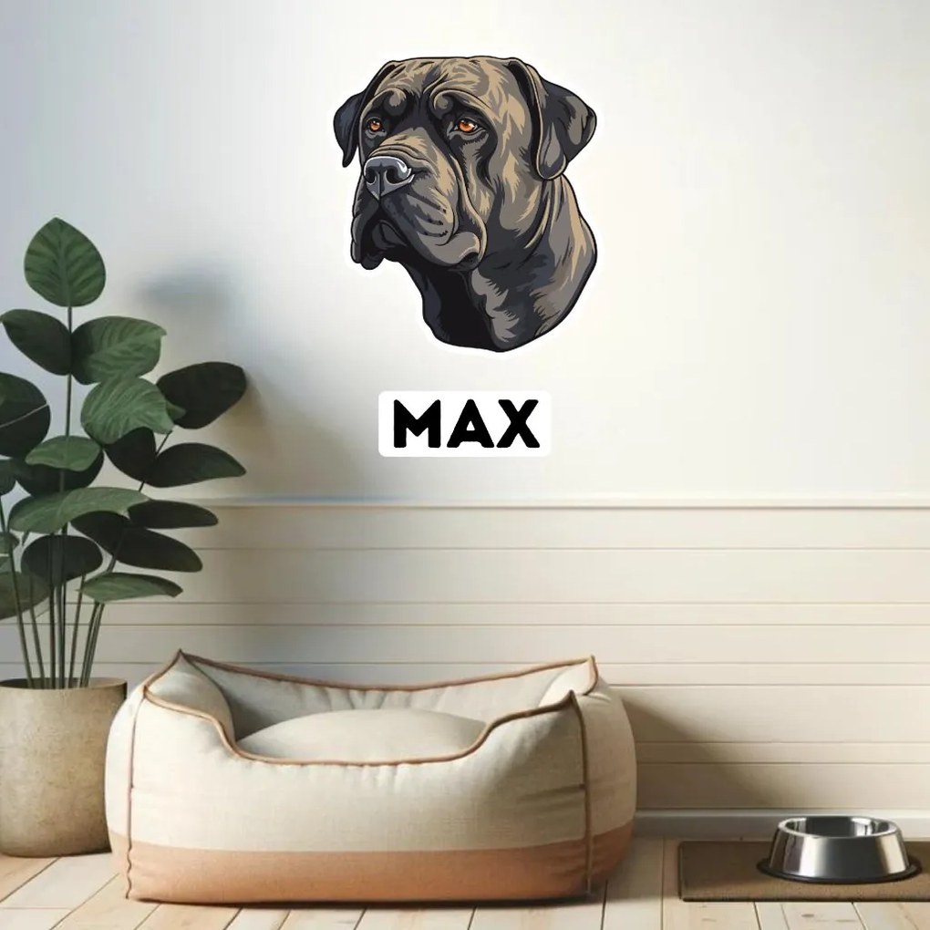 PIPPER. Autocolant Cane Corso mărimea: 60cm
