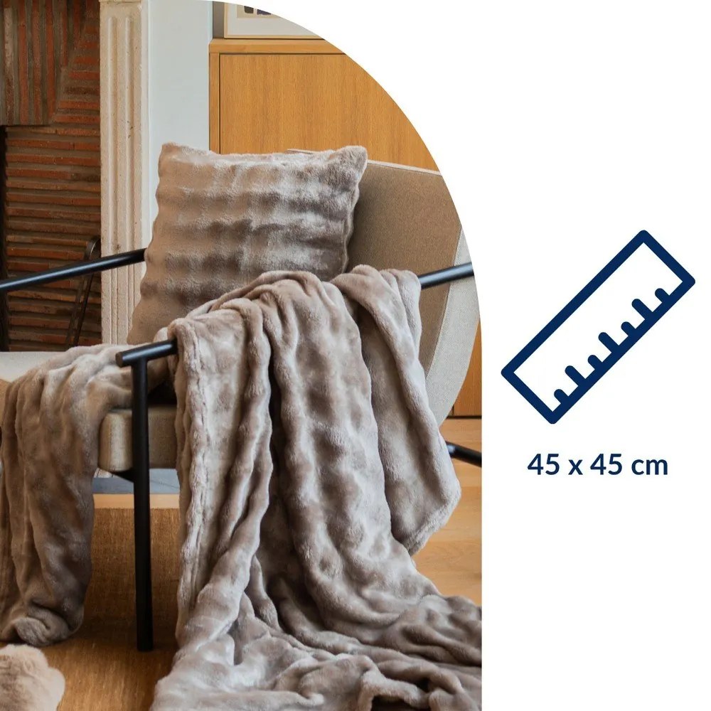 Pernă decorativă din micropluș/cocolino 45x45 cm Wave – Tiseco Home Studio