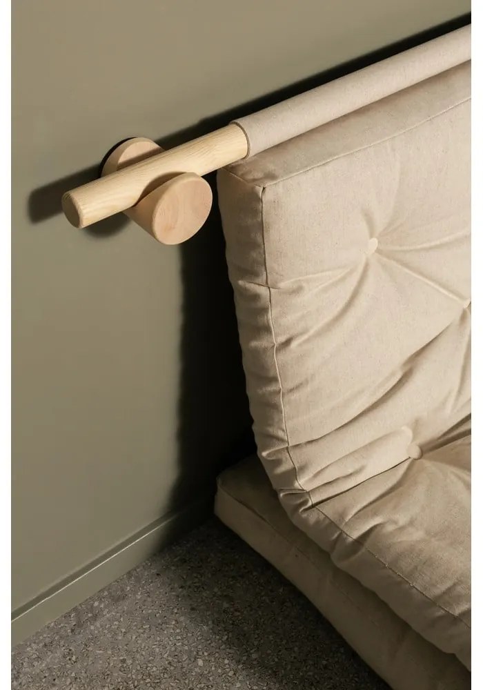 Canapea în culoare naturală extensibilă cu tapițerie din in 135 cm Hooked – Karup Design