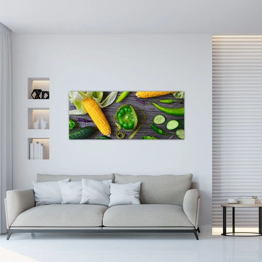Tablou cu legume (120x50 cm)