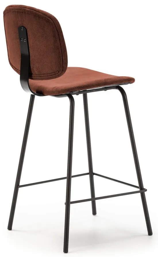 Scaune de bar burgundy 2 buc. (înălțime șezut 64 cm) Arus – Marckeric
