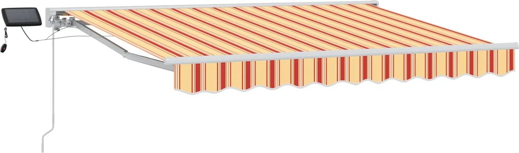 vidaXL Cadru manual de marchiză cu LED-uri 3,5 x 2 m
