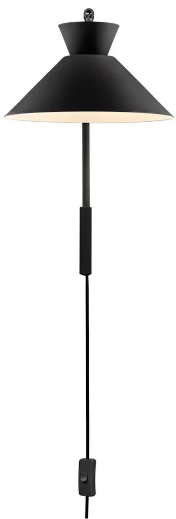 Aplica de perete design modern Dial negru