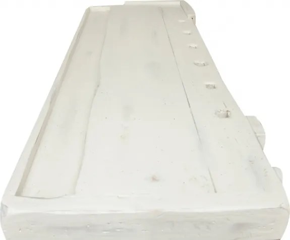 Banc de tamplar, L184 74 H92 cm, 4 sertare, alb antic, lemn masiv