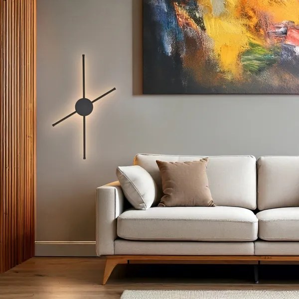 Aplică LED Brilagi LUGO QUATTRO LED/16W/230V negru