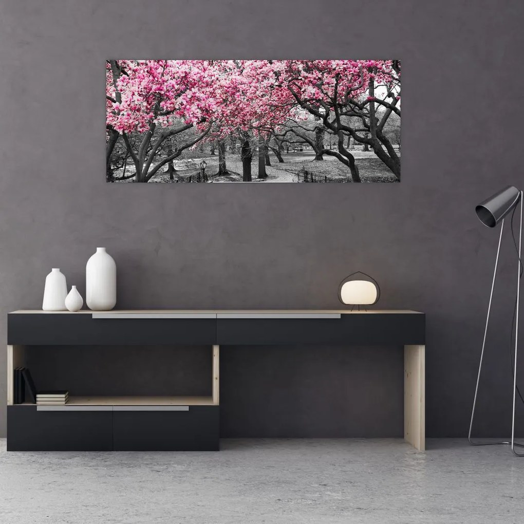 Tablou copacului magnolie (120x50 cm), în 40 de alte dimensiuni noi