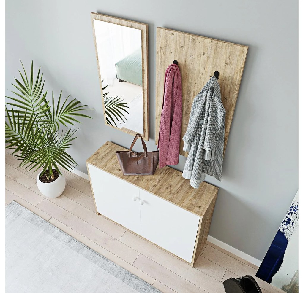 Mobilier Hol Vetide (stejar + alb) . 1093920