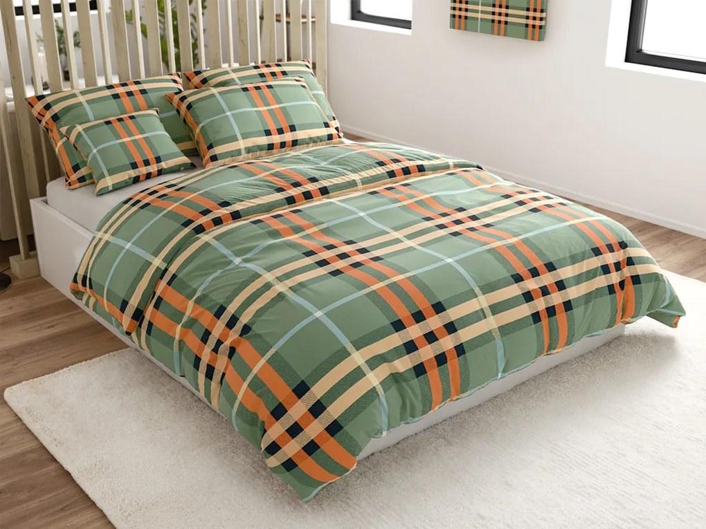 Lenjerie de pat din microfibra PLAIDORY verde Dimensiune lenjerie de pat: 70 x 90 cm | 140 x 220 cm