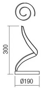 Redo 01-1815 - Lampă de birou LED TORSION LED/11W/230V albă