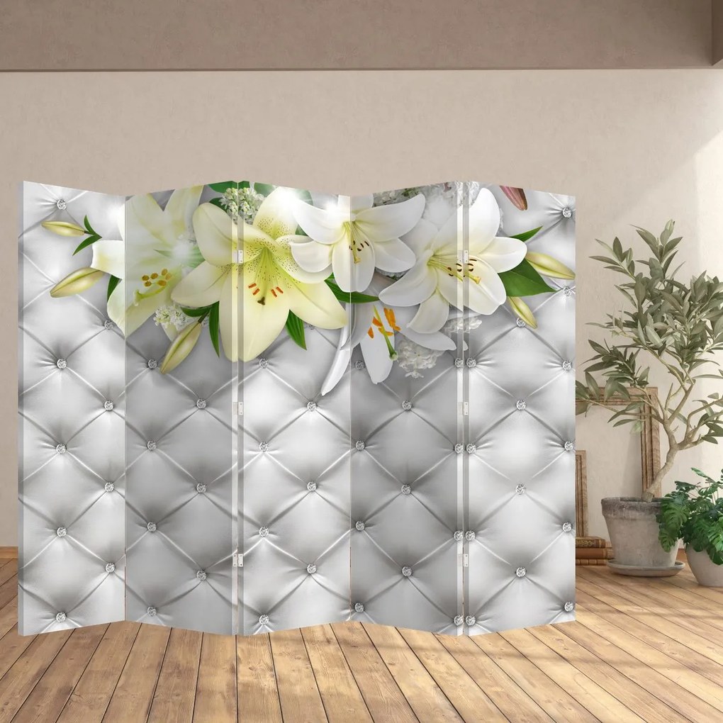 Paravan - Flori de crin (210x170 cm)