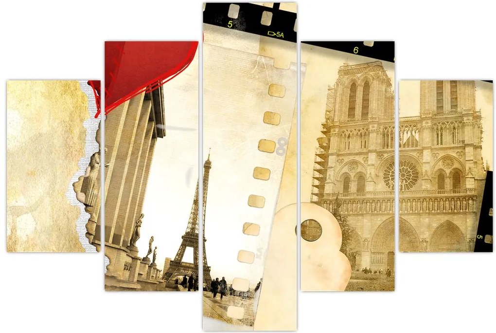 Tablou - Amintiri din Paris (150x105 cm)