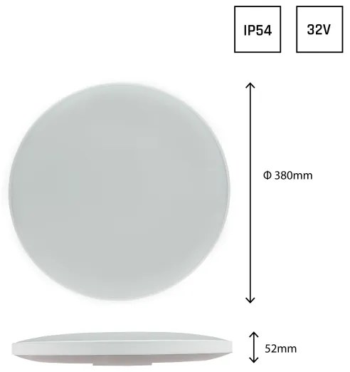 Plafonieră LED de exterior NYMPHEA LED/32W/230V IP54 3000K