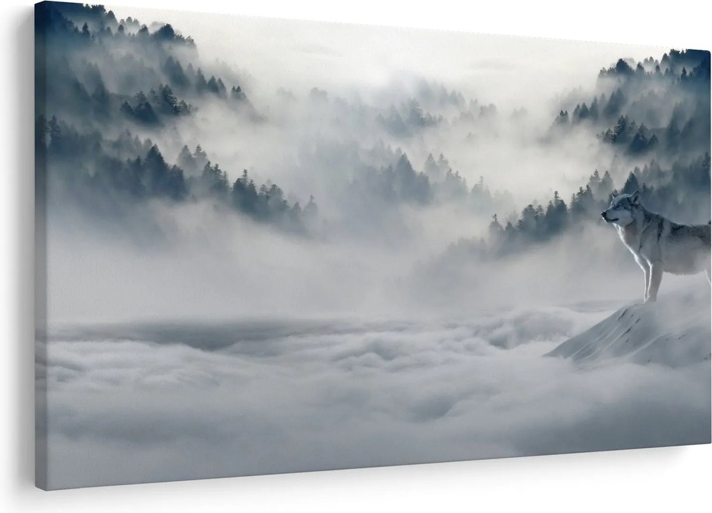 Tablou cu lupi (90x60 cm)