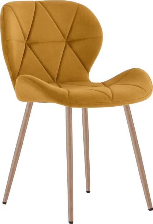 Scaun de masa MANGO VELVET, mustar