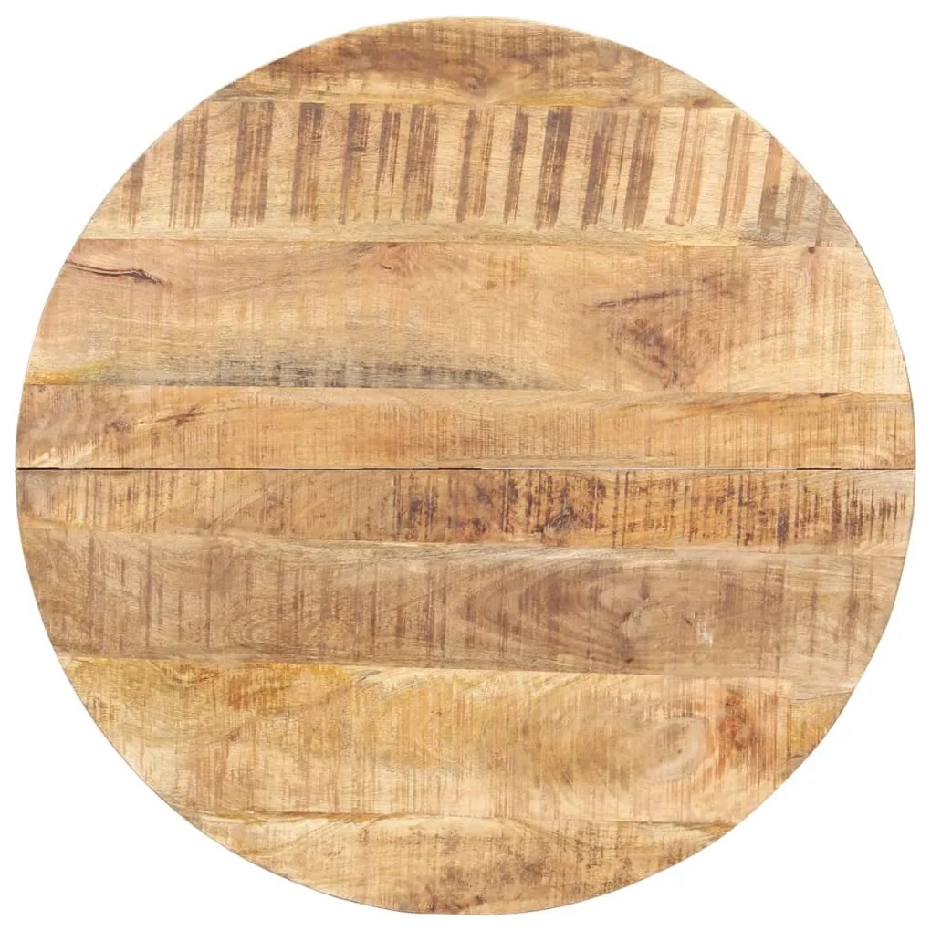 320483 vidaXL Masă de bucătărie, 80 cm, lemn de mango nefinisat