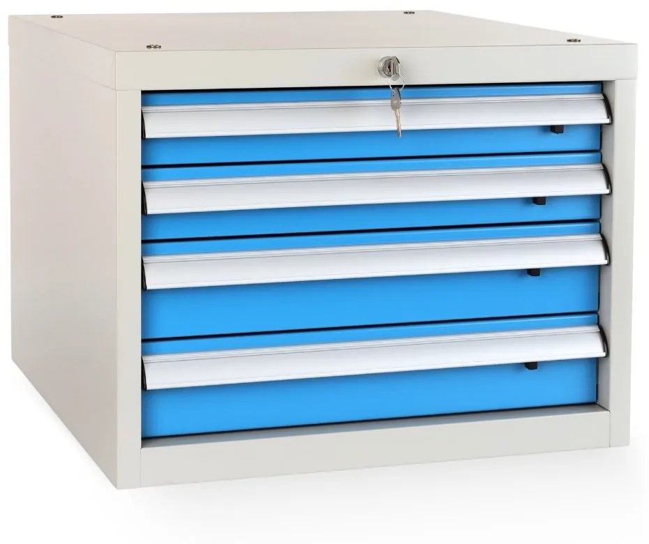 Masa atelier Solid MDF-44, 180 cm, 2 cutii suspendate, negru