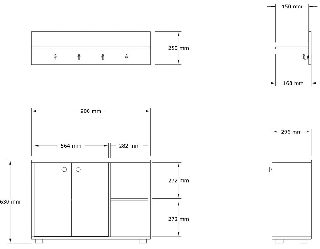 Mobilier Hol Detabu 1 (stejar zafir) . 1093887