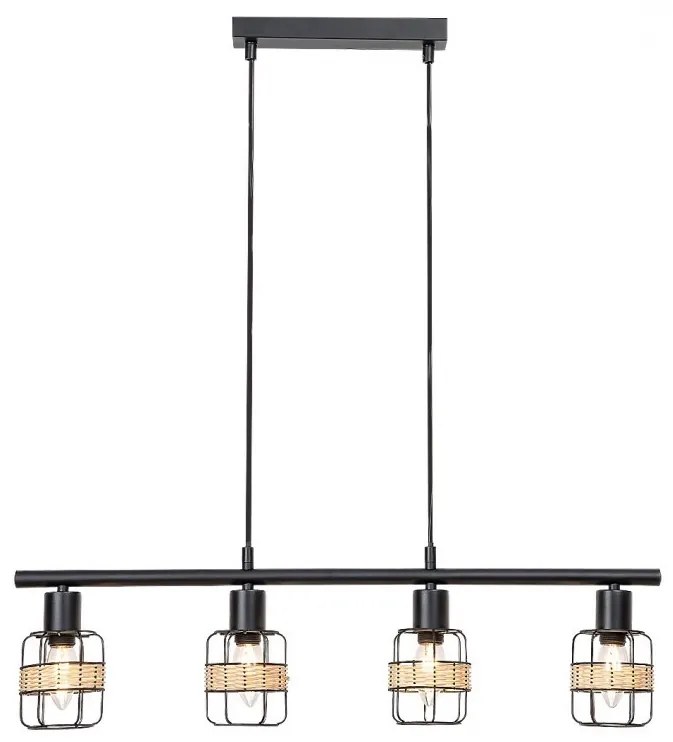 Lustra suspendata stil industrial Indiana 4L