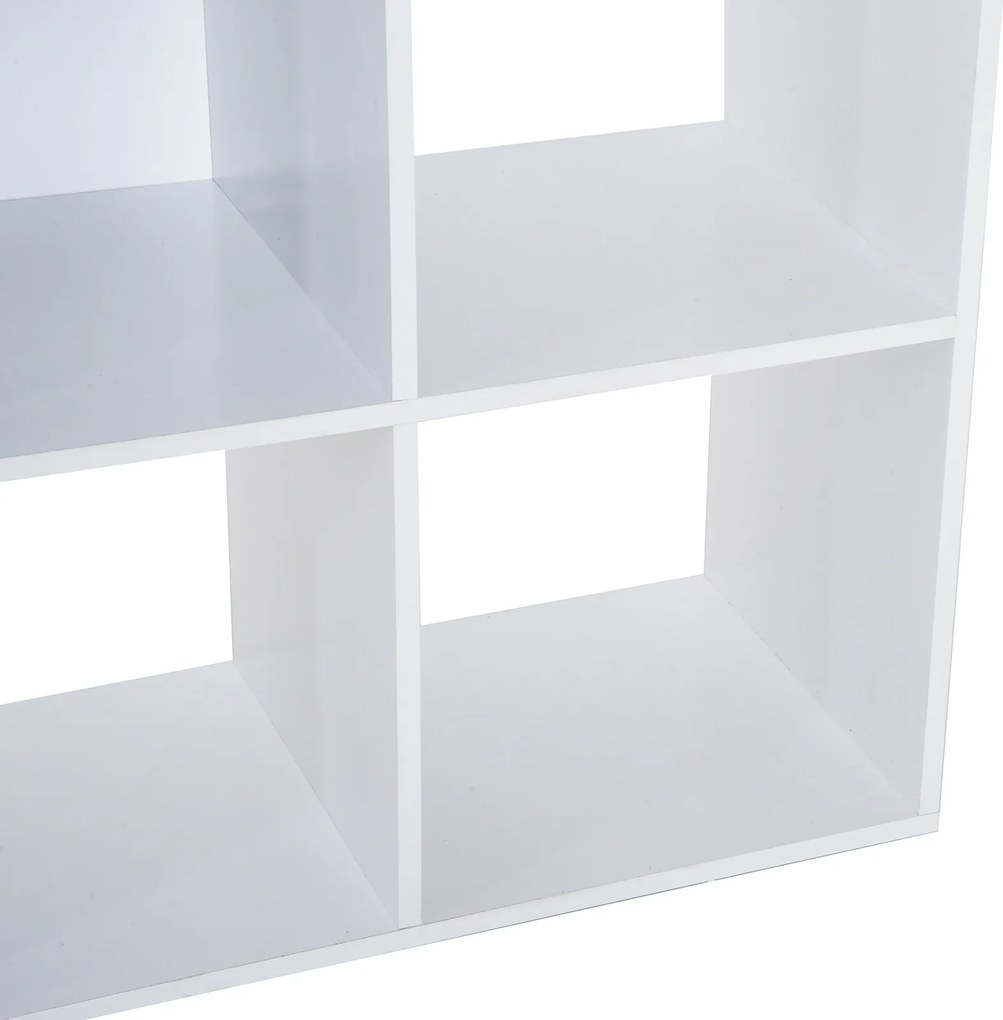 Librarie Alba Moderna HOMCOM 9 Compartimente 91x91x30cm | Aosom Romania