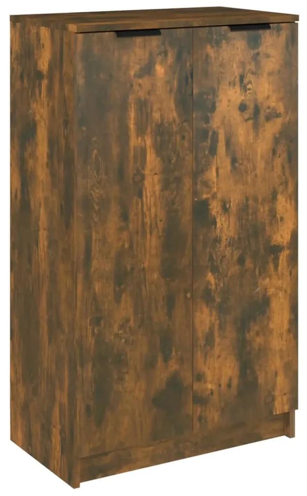 Pantofar, stejar fumuriu, 59x35x100 cm, lemn compozit Stejar afumat, 1