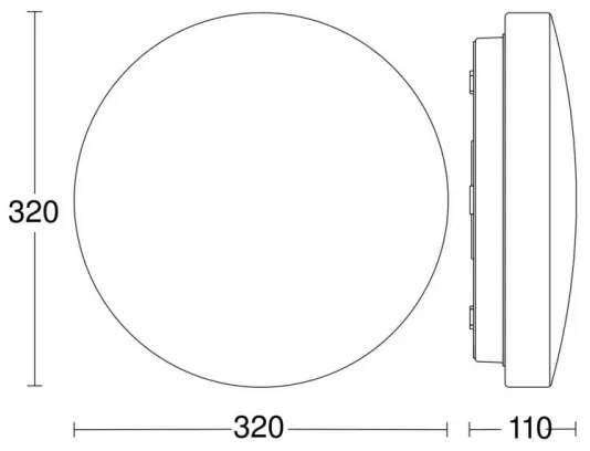 Plafonieră LED pentru baie RSPROP2 LED/14,1W/230V 4000K IP54 Steinel 069759