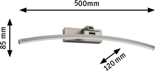 Paulmann 95561 - Lampă pentru tablouri BENTO LED/10W, 230V, 50 cm, alamă