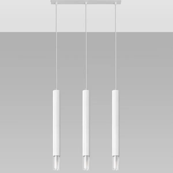 Lustră pe cablu VIZIER 3xG9/40W/230V albă Sollux SL.0959