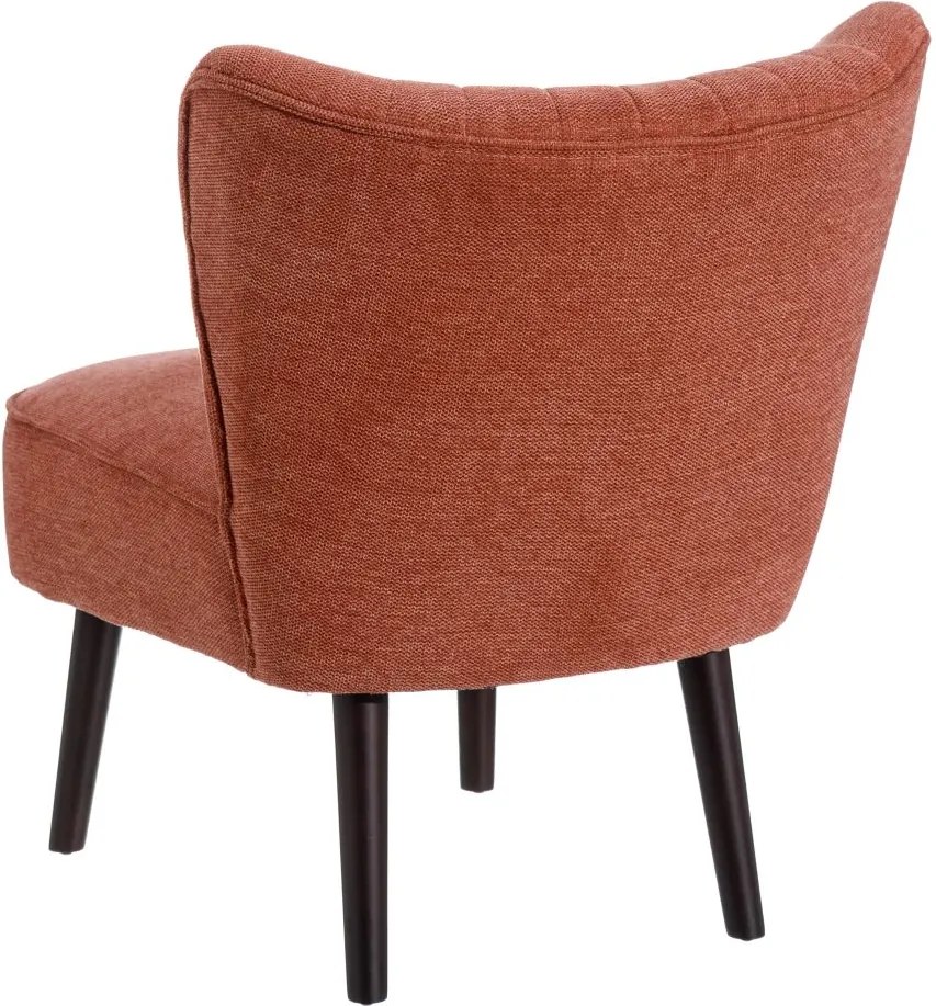 Fotoliu din tesatura rosu oxid Armchair  Fabric/Wood